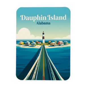 Dauphin Island USA Magnet