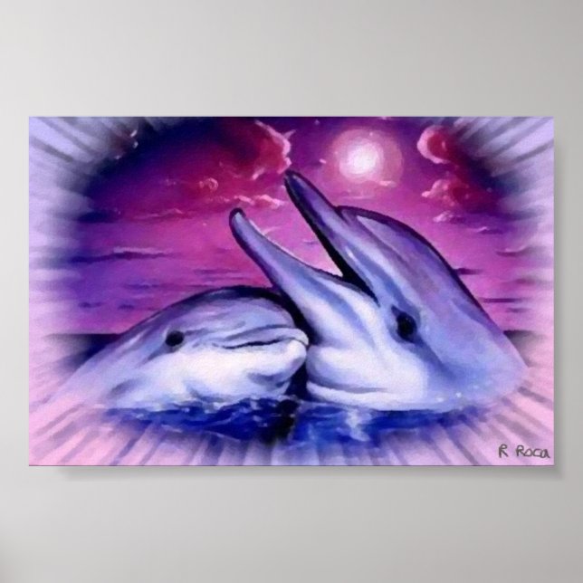 Dauphins á l´huile poster (Front)