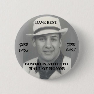 Dave Best 4 Bowdoin College Athletic Hall of 6 Cm Round Badge