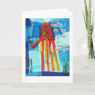 Dave Enjoys a Gin and Tonic Card