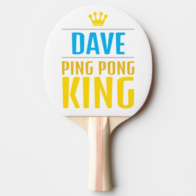 Dave Ping Pong Paddle (Front)