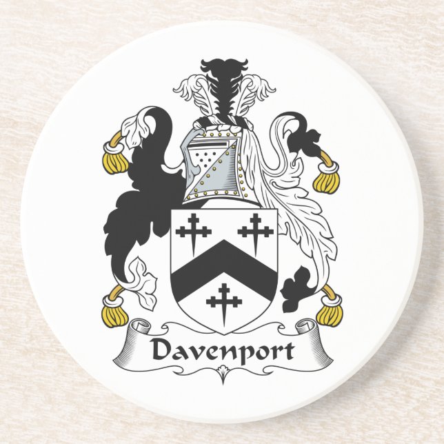 Davenport Family Crest Coaster (Front)