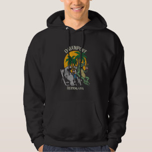 Davenport Florida USA Funny Manatee and Alligator Hoodie