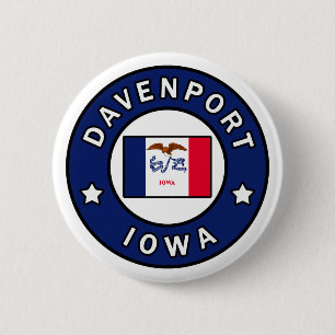 Davenport Iowa 6 Cm Round Badge