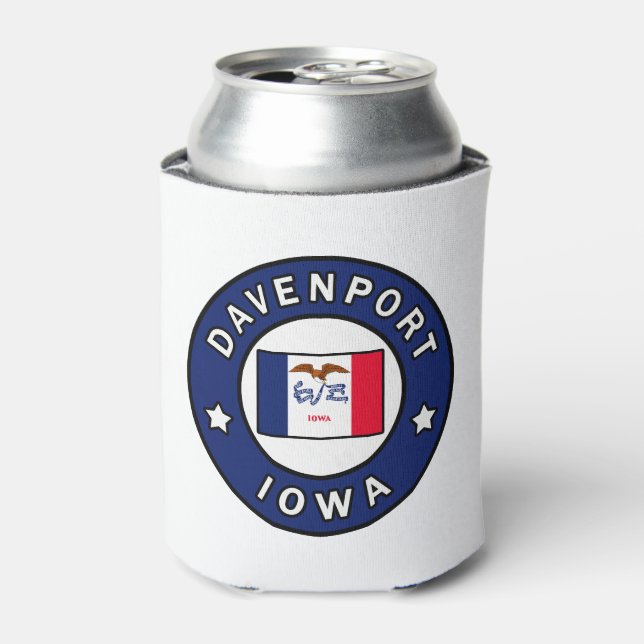 Davenport Iowa Can Cooler (Can Front)
