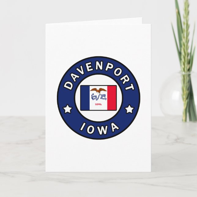 Davenport Iowa Card (Front)