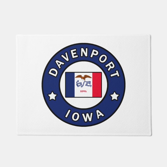 Davenport Iowa Doormat (Front)