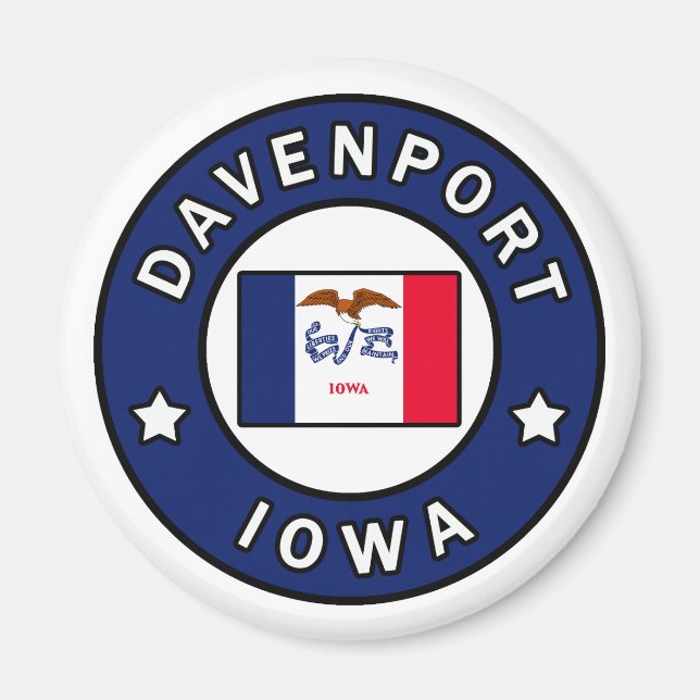 Davenport Iowa Magnet (Front)