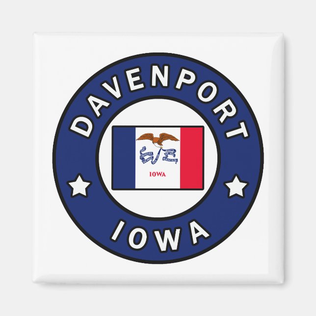 Davenport Iowa Magnet (Front)
