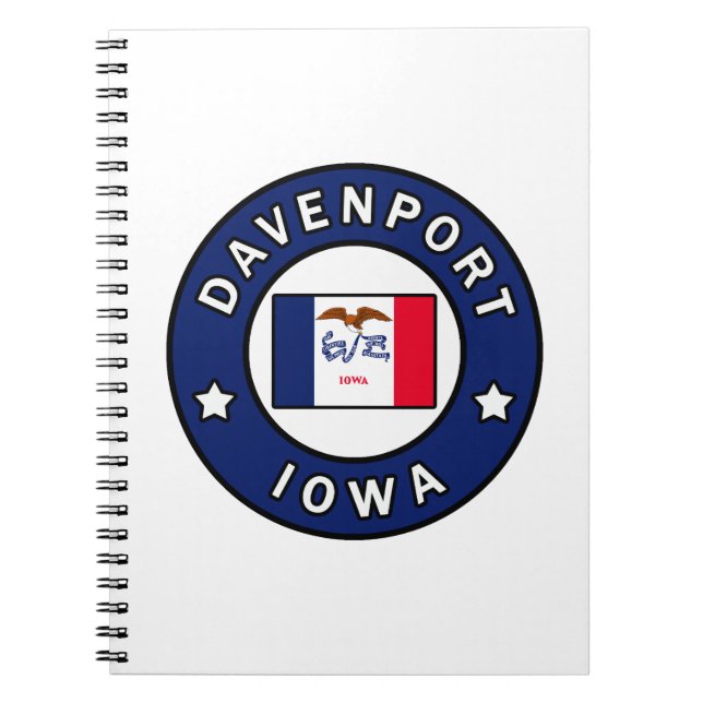 Davenport Iowa Notebook (Front)