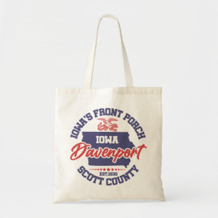 Davenport,Iowa Tote Bag