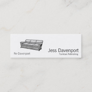 Davenport or Sofa Mini Business Card