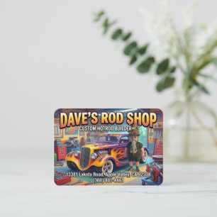 DAVE'S ROD SHOP BUSINESS CARD
