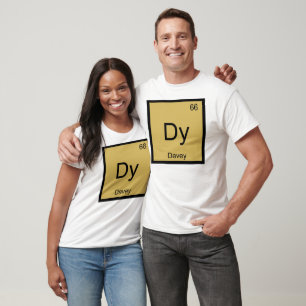 Davey Name Chemistry Element Periodic Table T-Shirt