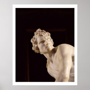 David, 1623-24 (marble) (detail) poster