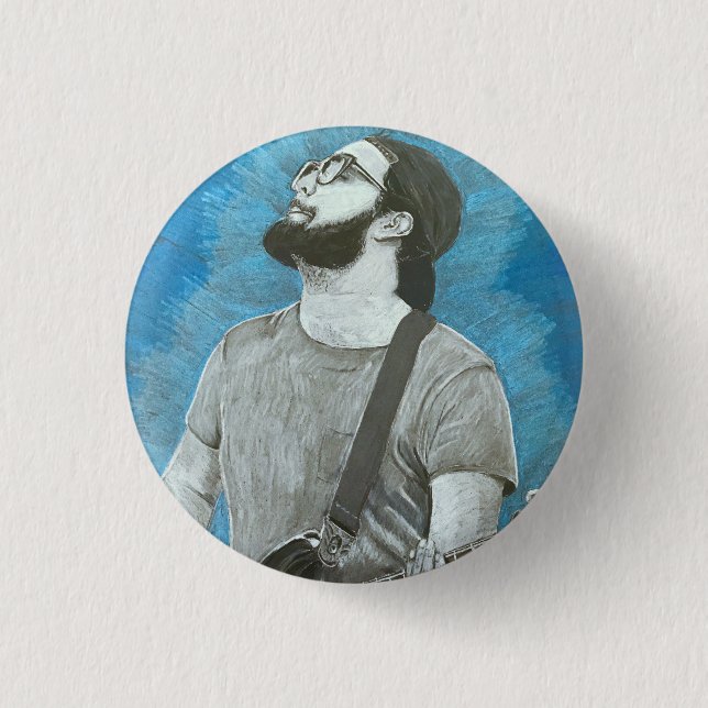 David 3 Cm Round Badge (Front)