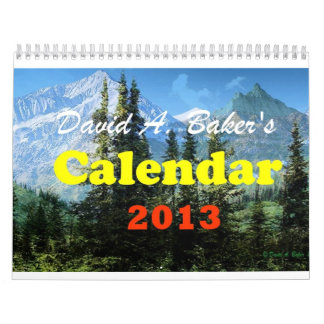David A. Baker Art Calendar 2013