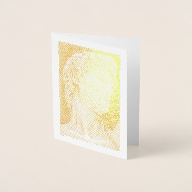 David after Michelangelo .. 2004 / 2005 Gold Foil  Card (Front)