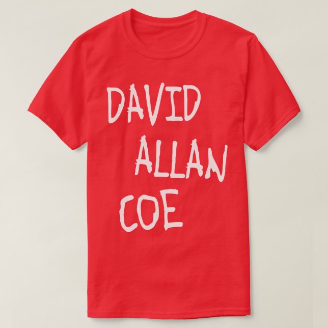 David Allan Coe Mysterious Rhinestone Cowboy Tribu T-Shirt (Design Front)