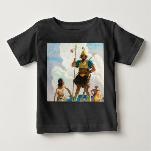 David and Goliath, 1940 by Newell Convers Wyeth Baby T-Shirt