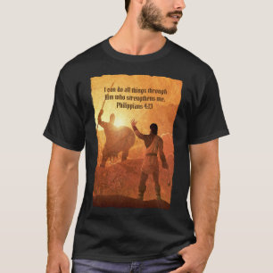 David and Goliath Black T-Shirt