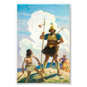 David and Goliath by Newell Convers Wyeth Photo Print