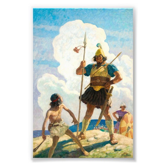 David and Goliath by Newell Convers Wyeth Photo Print (Front)