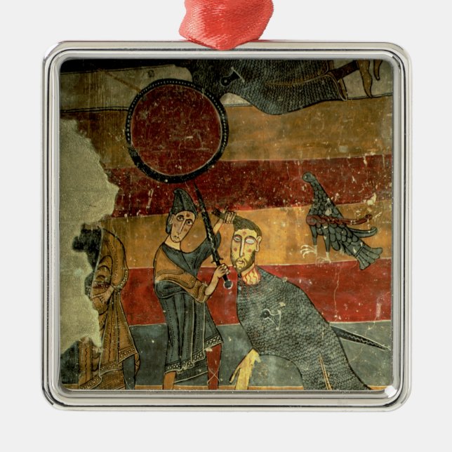 David and Goliath, Catalan School Metal Ornament (Front)