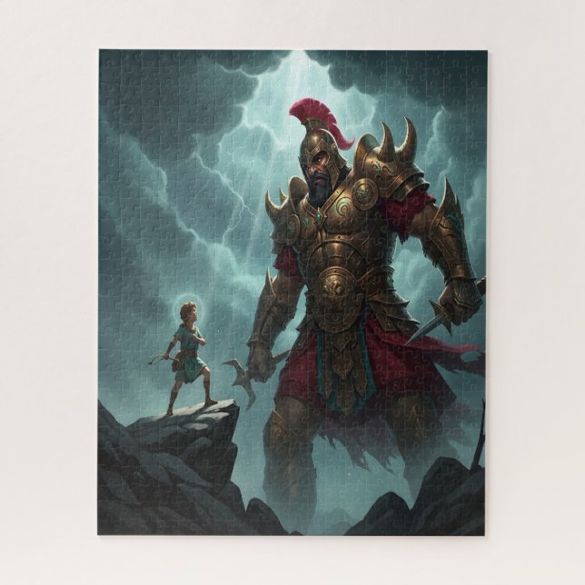 David and Goliath Jigsaw Puzzle (Vertical)