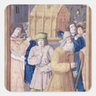 David and the Ark of the Covenant Square Sticker
