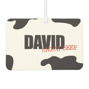 David "Angus Beef" Trendy Air Freshener