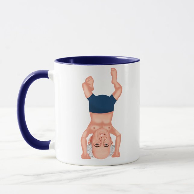 David Ben Gurion Israeli PM Standing On The Head Mug (Left)