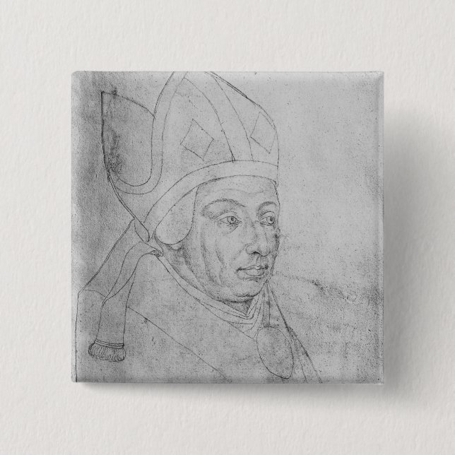 David, bishop of Utrecht 15 Cm Square Badge (Front)