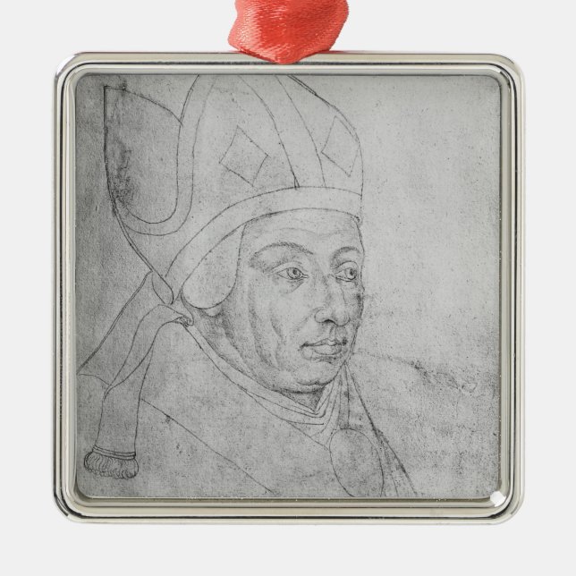 David, bishop of Utrecht Metal Tree Decoration (Front)