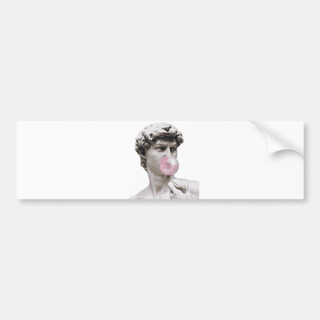 David - Bubble Gum Bumper Sticker (Front)
