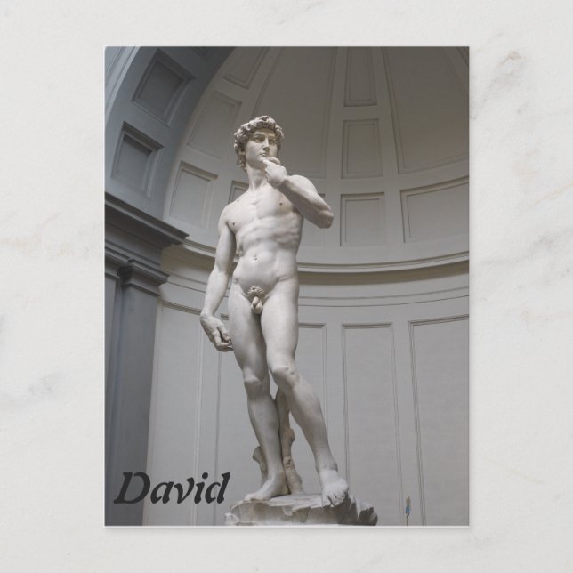 David by Michelangelo- Florence Postcard (Front)