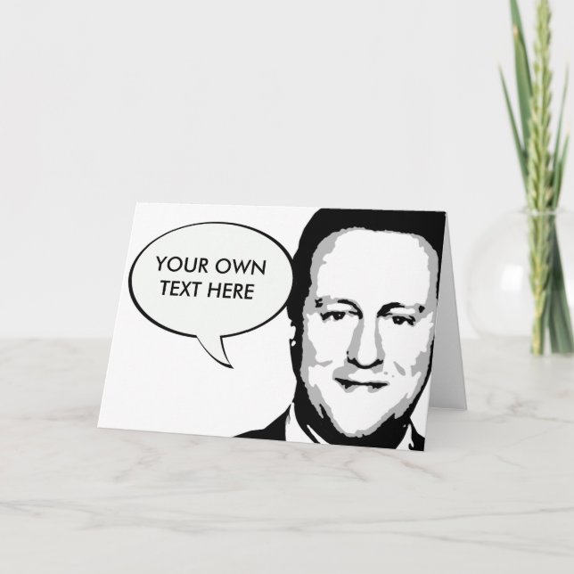 David Cameron Card (Front)