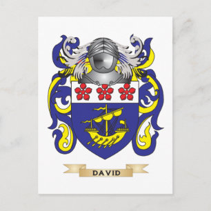 David Coat of Arms Postcard