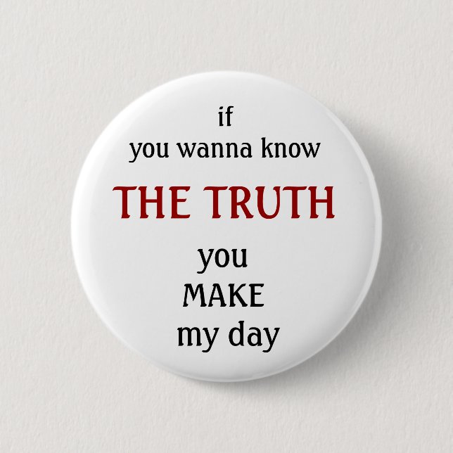 David Cook The Truth 6 Cm Round Badge (Front)
