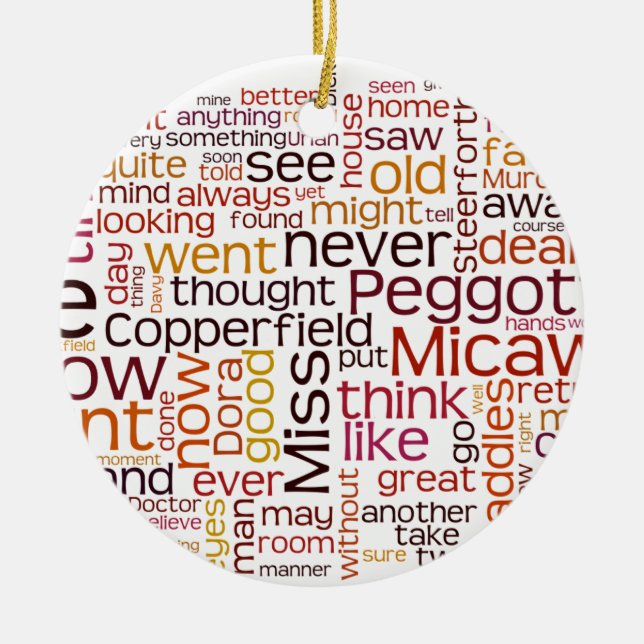 David Copperfield Ceramic Ornament (Front)