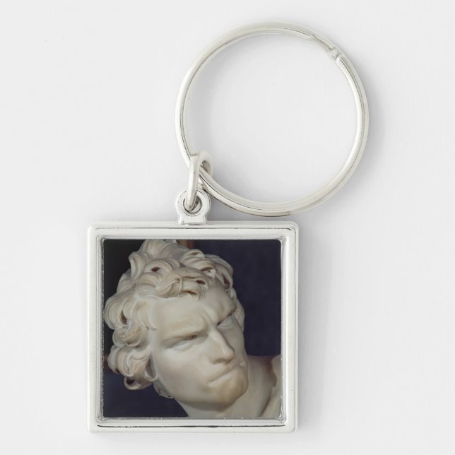 David, detail of the head, 1623-23 key ring (Front)