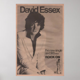 DAVID ESSEX Poster - 1973 original NME - Rock On