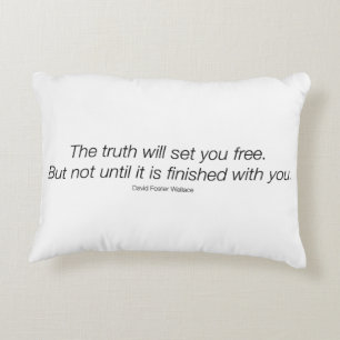 David Foster Wallace Quote Pillow! Decorative Cushion