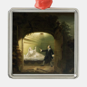 David Garrick  (1717-79) and George Anne Bellamy ( Metal Ornament
