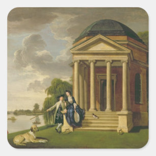 David Garrick (1717-79) and his Wife by his Temple Square Sticker