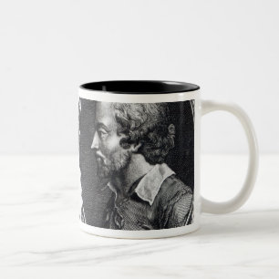 David Garrick and Shakespeare Two-Tone Coffee Mug