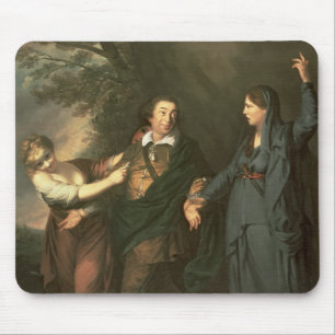 David Garrick  between the Muses of Tragedy Mouse Pad
