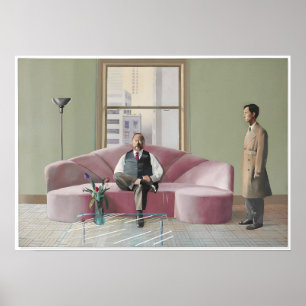 David hockney art painting poster