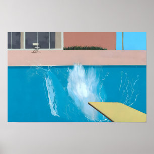 David hockney art style poster