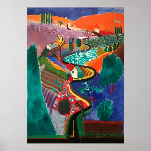 David hockney art work poster (Front)
